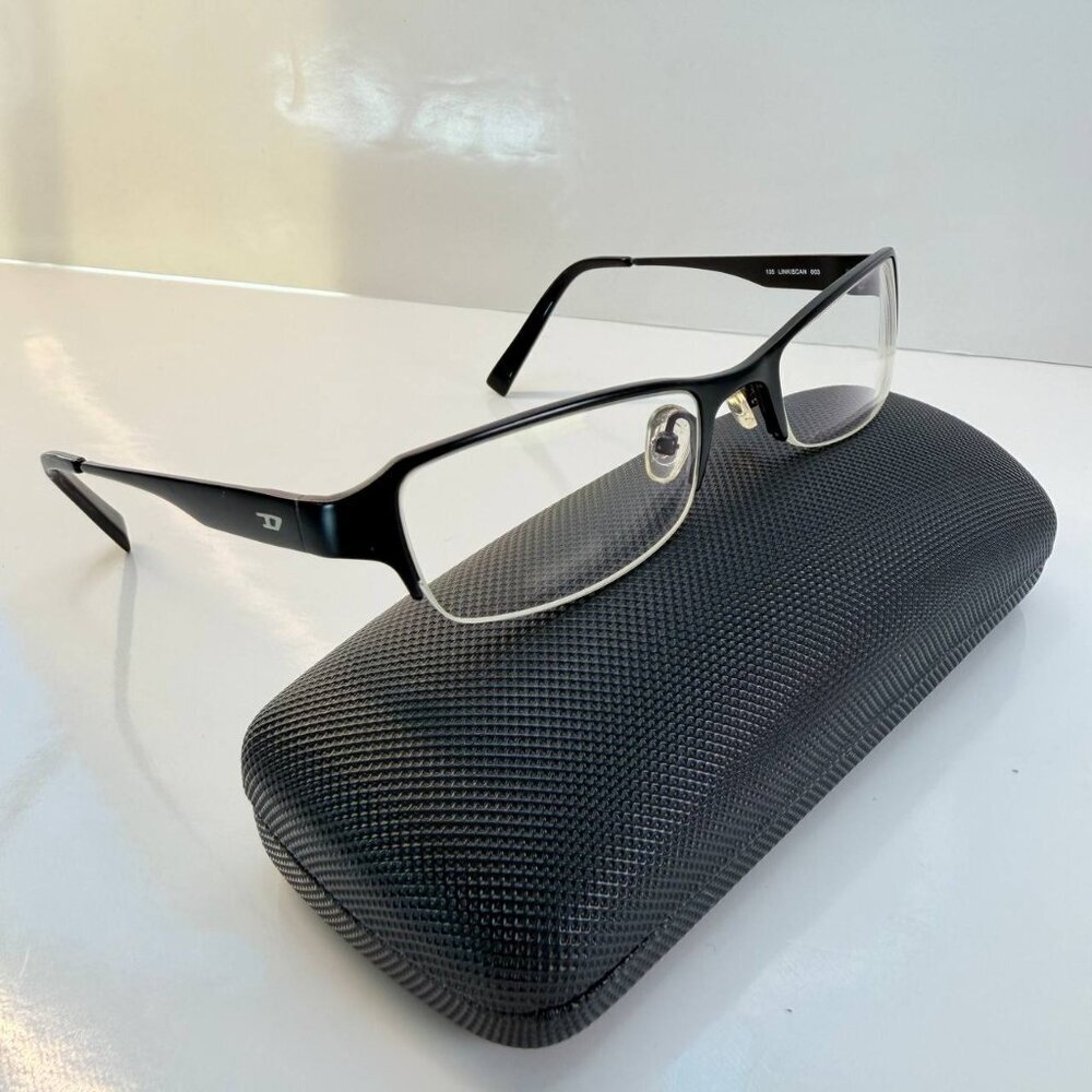Diesel “Linkiscan” Eyeglasses – Modern Semi-Rimless Frame